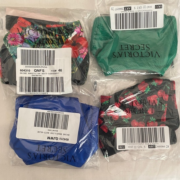 NWT VICTORIA'S SECRET SWIM
Shine Strap Brazilian Bikini Bottom Bundle Small - Picture 3 of 16